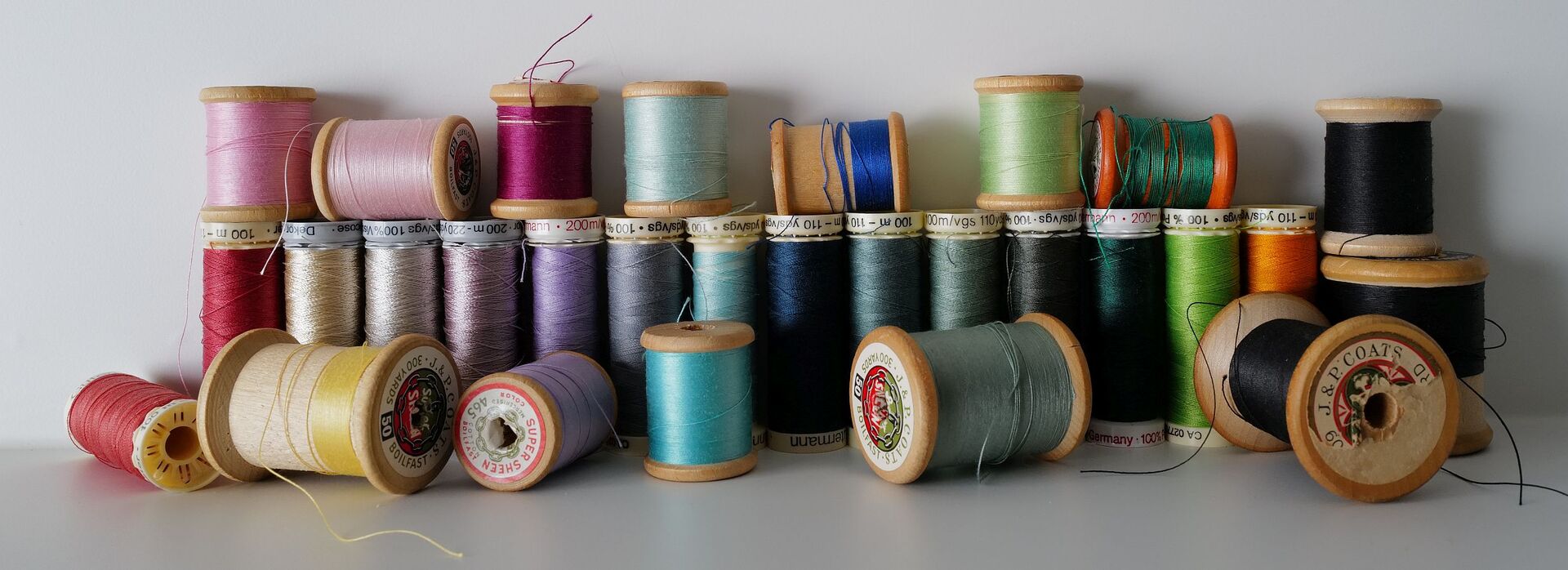 Spools of thread
